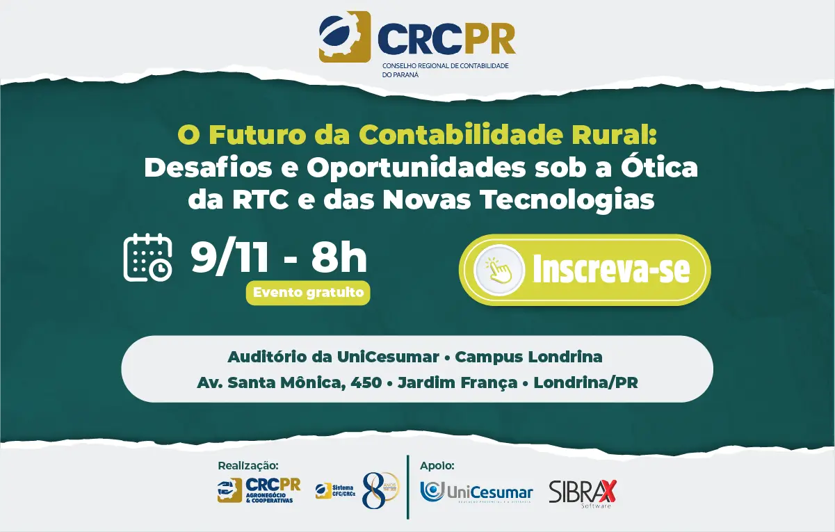 Evento em Londrina debate a contabilidade rural diante da Reforma Tributária e das novas tecnologias