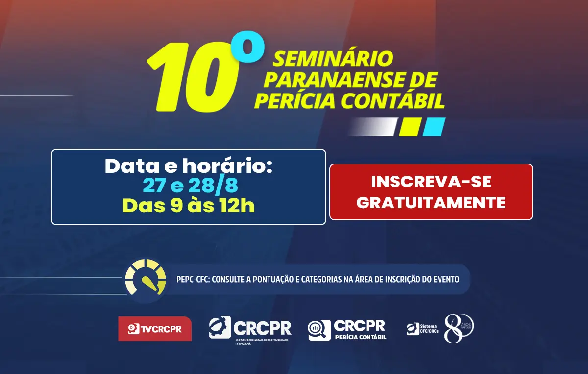 Código de Processo Civil será tema de palestra do 10° Seminário Paranaense de Perícia Contábil, em 27/8