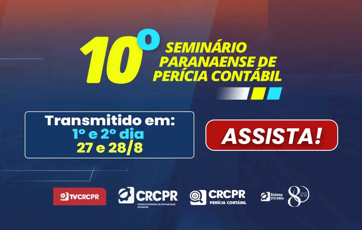 10° Seminário Paranaense de Perícia Contábil reúne mais de 2 mil inscritos e supera 5 mil visualizações nas primeiras horas
