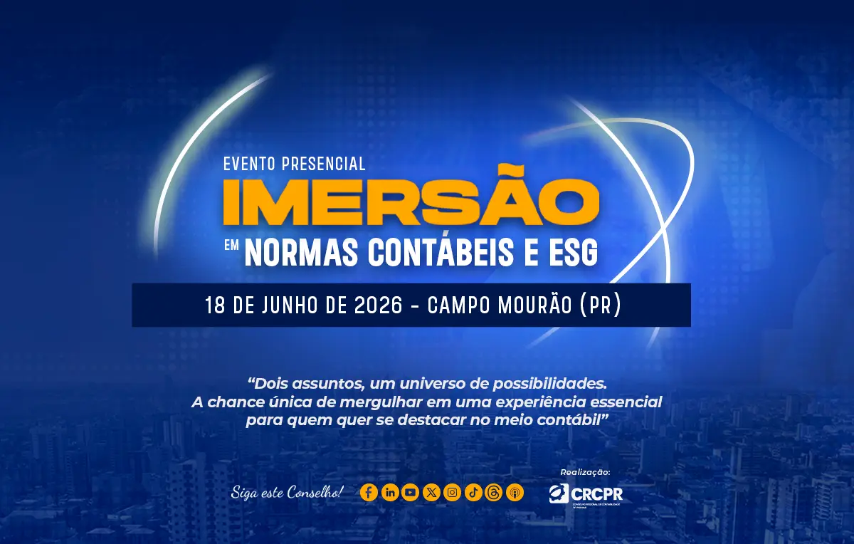 Campo Mourão e Região: Imersão em Normas Contábeis e ESG acontece em 18 de junho