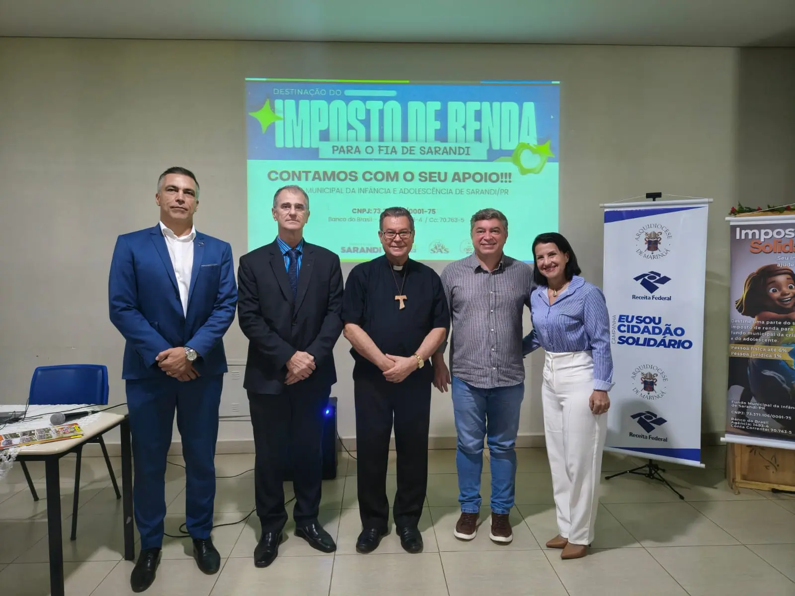 da esq. p/dir: da esq.p/dir: Weslen Vieira da Silva, Marcos Wanderley de Souza, Glicerio Rampazzo, Lucineire Ap. Montini Oliveira