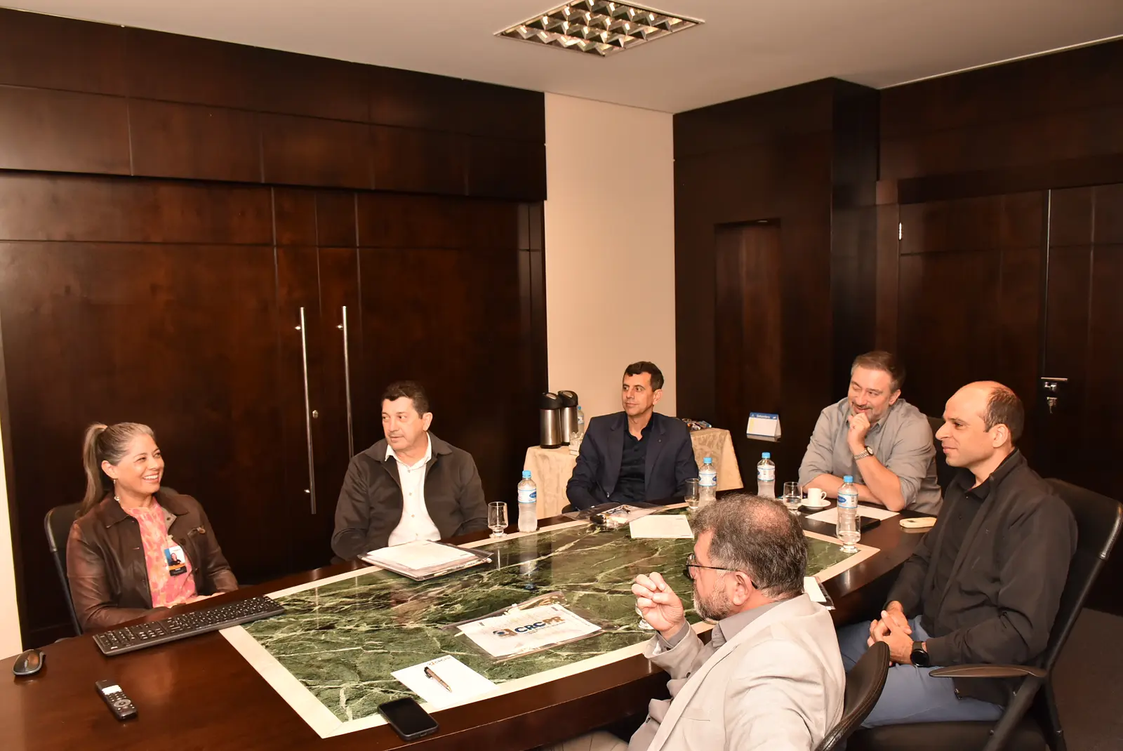 Com a coordenadora de Governança, Riscos e Compliance, Nadja Andreacci