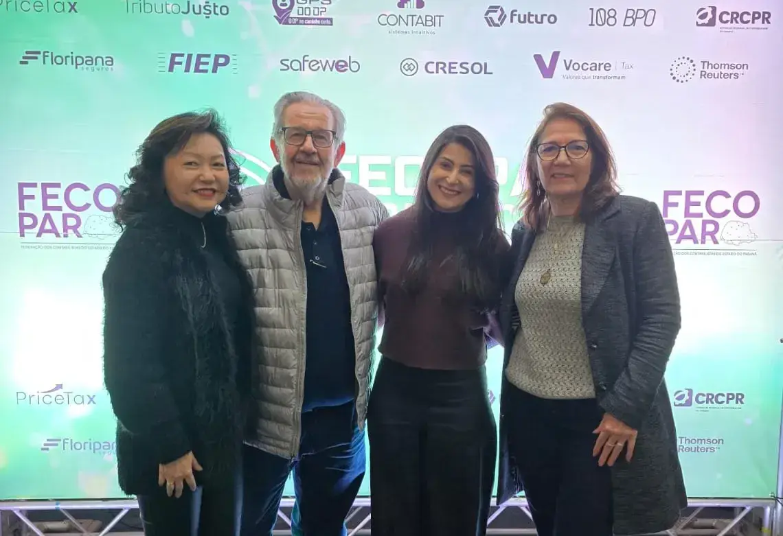 Da esq. p/ a dir.: Rosemere Hayashi, Elias Dandolini, Nita Busanello e Nayara de Paula